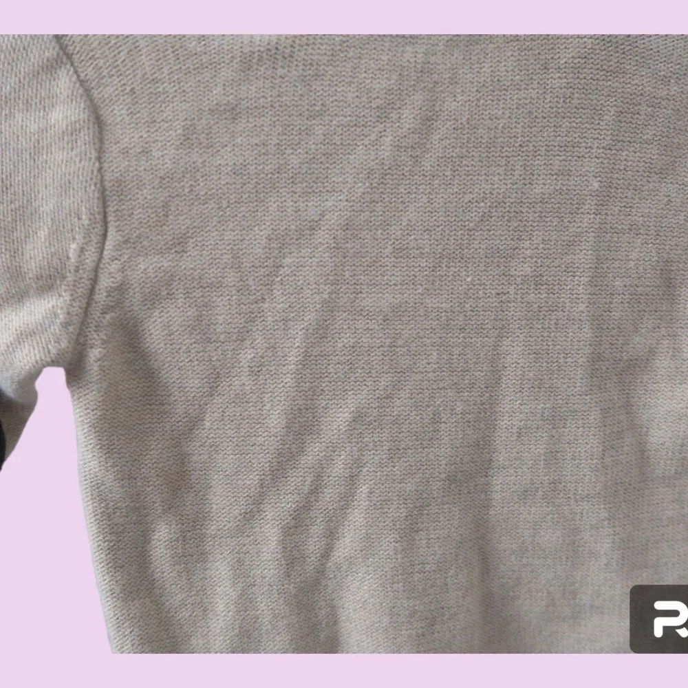 H&M kids children's girl's wool blend knit sweater in cream size 12-18M. - Picture 6 of 7